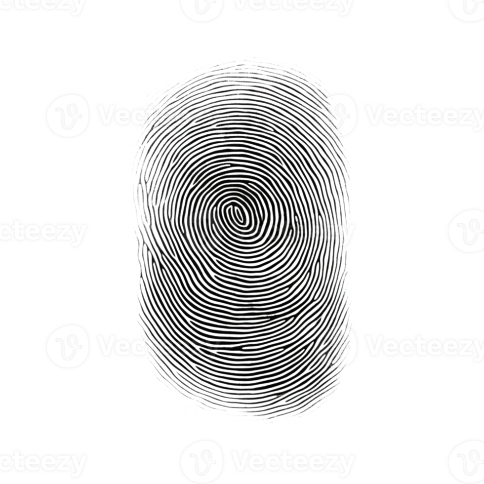 Fingerprint on Transparent Background. Security, Code, Lock, Privacy png