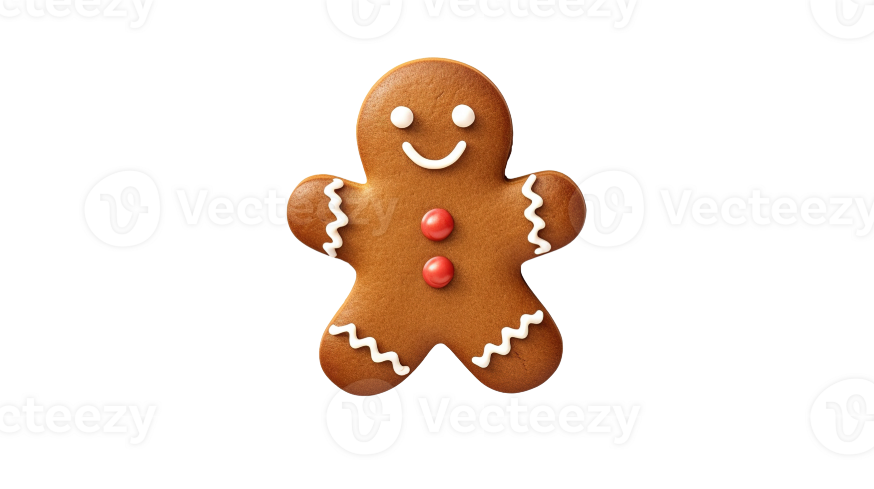Gingerbread Cookie on Transparent Background png