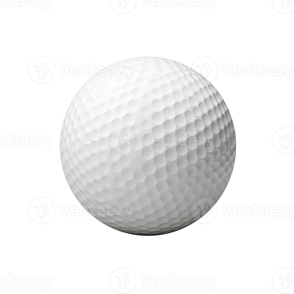 Realistic Golf Ball on Transparent Game png