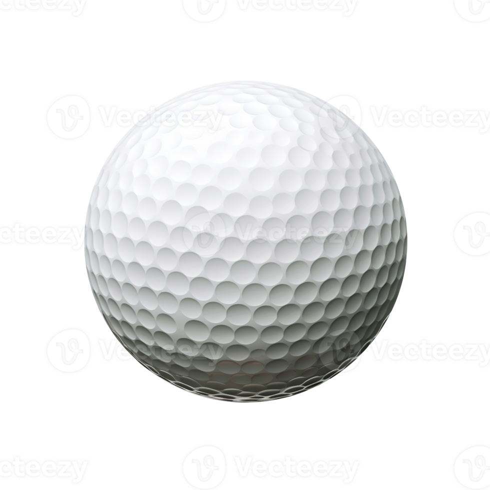 Golf Ball on Transparent Background. Sport, Game, Hobby png
