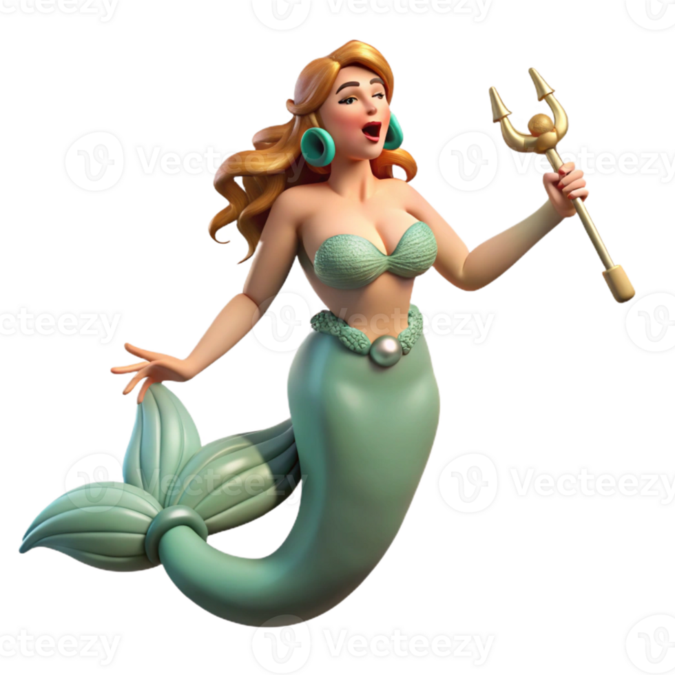 wonderful abstract A seductive Siren luring sailors with her enchanting song, misty seascape cropped for 4K png