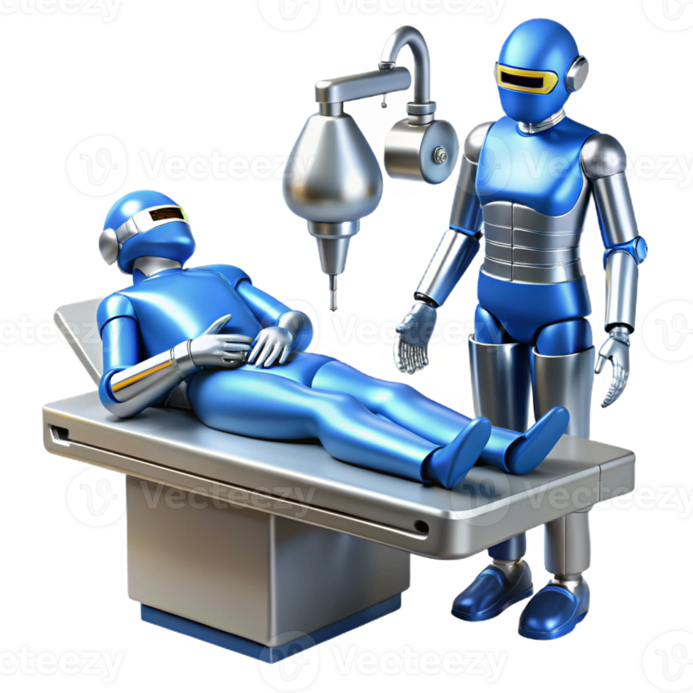 elegant rustic Robotic Surgeon Intricate Metallic Detail high quality png