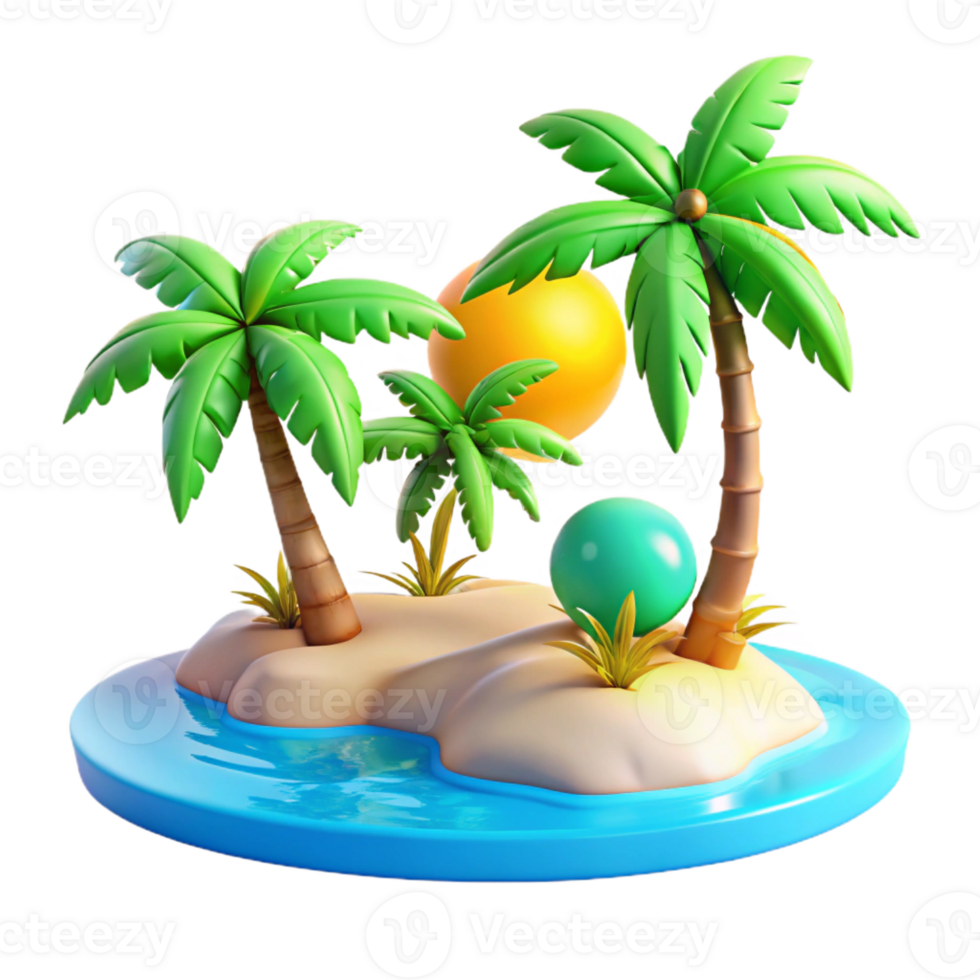 dramatic artistic Tropical Beach Turquoise Water and White Sand original png
