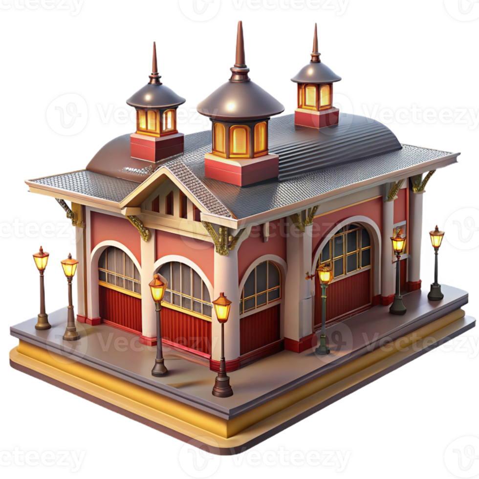 elegant contemporary Victorian Railway Station Busy Crowd high resolution png
