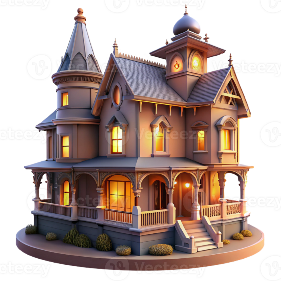 dramatic rustic An Elaborate Victorian Mansion with Intric exclusive png