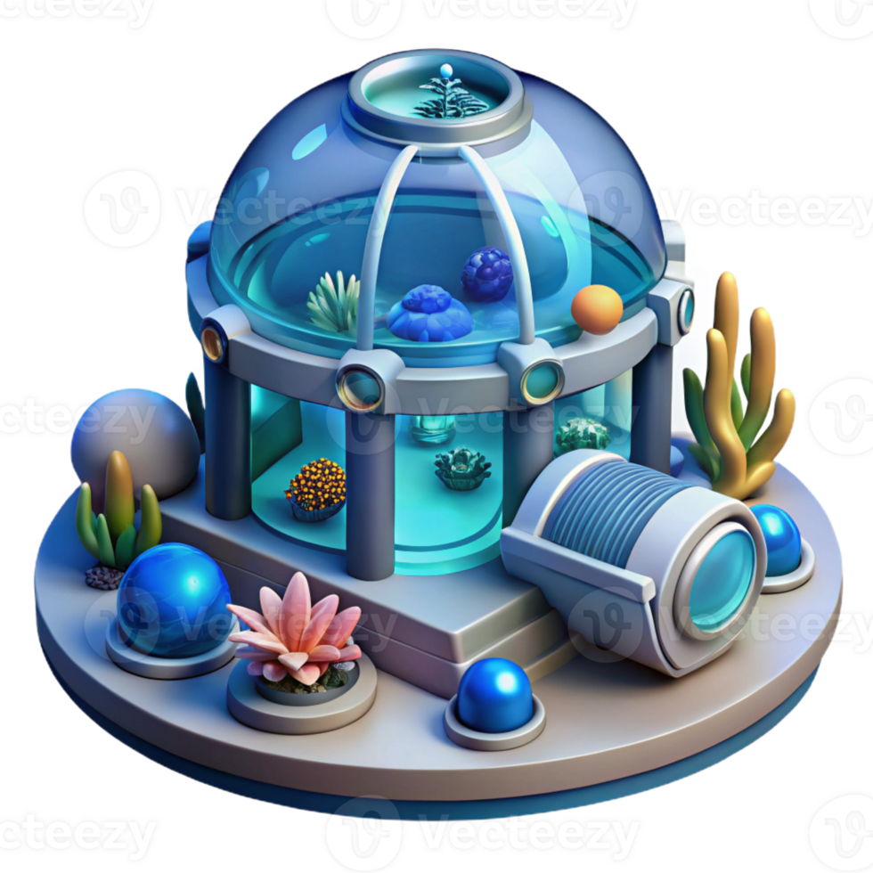 magnificent creative Underwater Research Facility Futuristic Design professional png