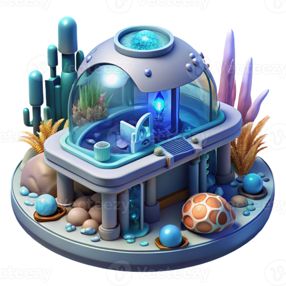 stunning modern Underwater Research Facility Futuristic Design high quality png