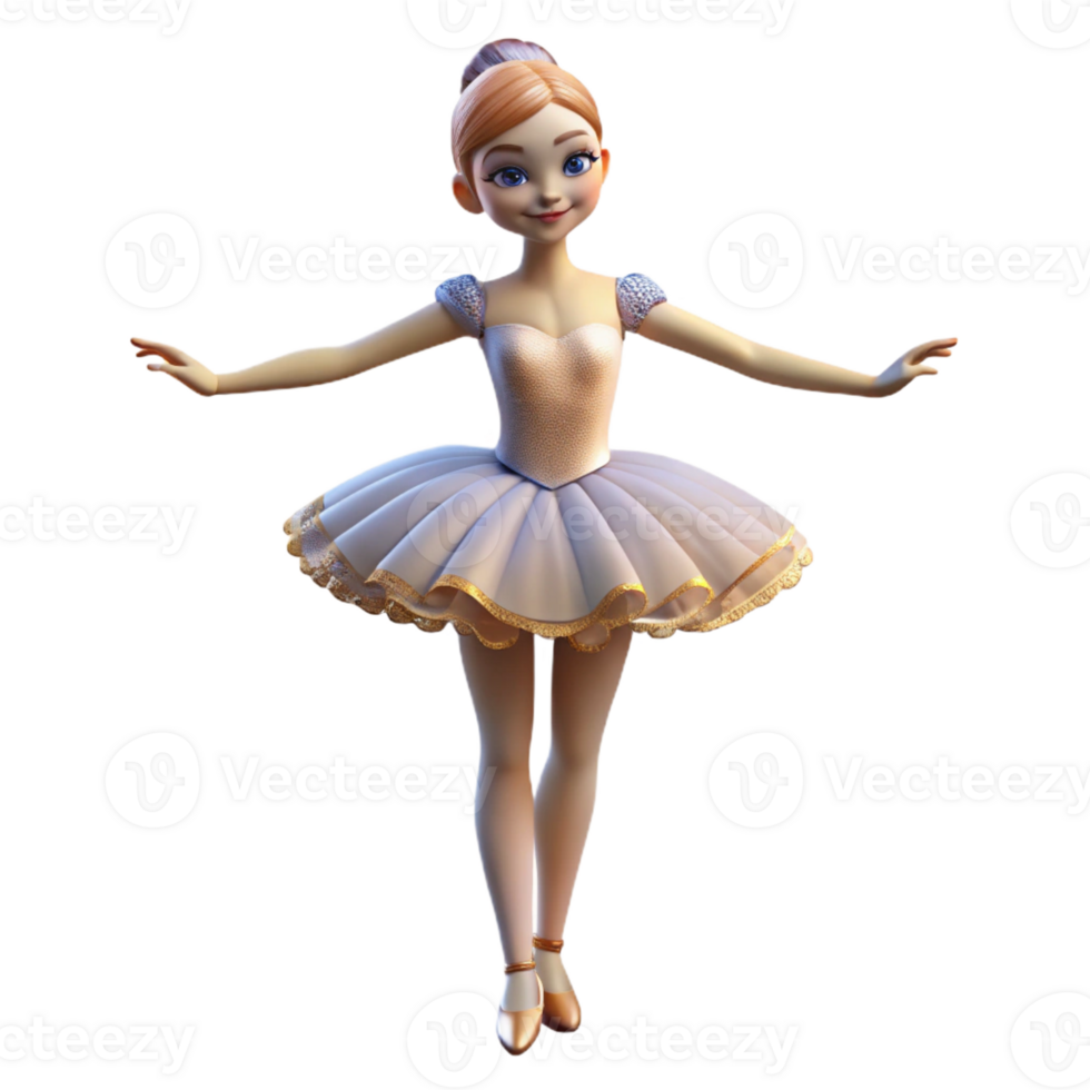 dramatic minimalist Portrait of a Ballerina in a Tutu Posing original png