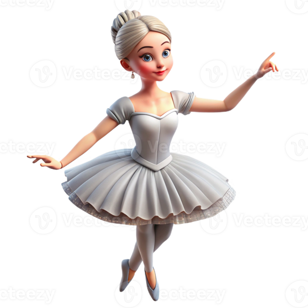beautiful traditional Portrait of a Ballerina in a Tutu Posing exclusive png