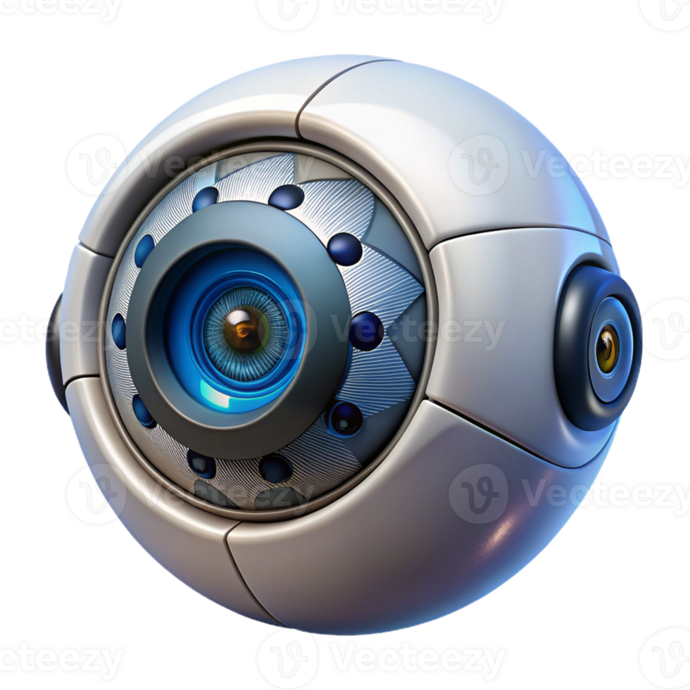 impressive traditional A Close Up of a Robotic Eye with Intricat original png