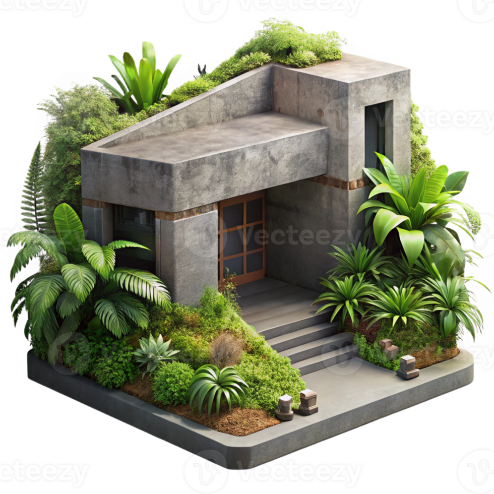 impressive classic A Brutalist Concrete Bunker Transformed I premium png
