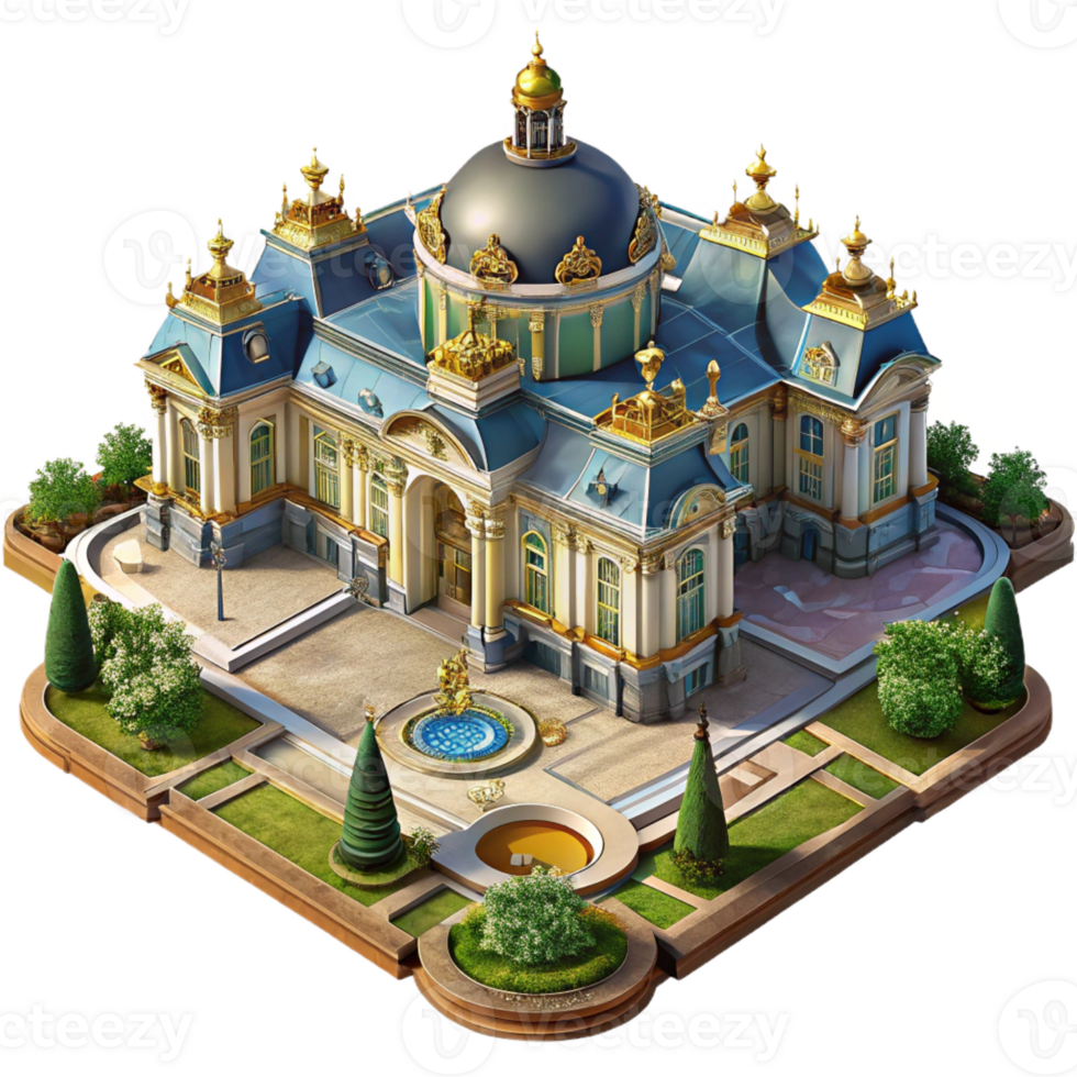 wonderful minimalist A Baroque Palace with Ornate Gardens Opul png