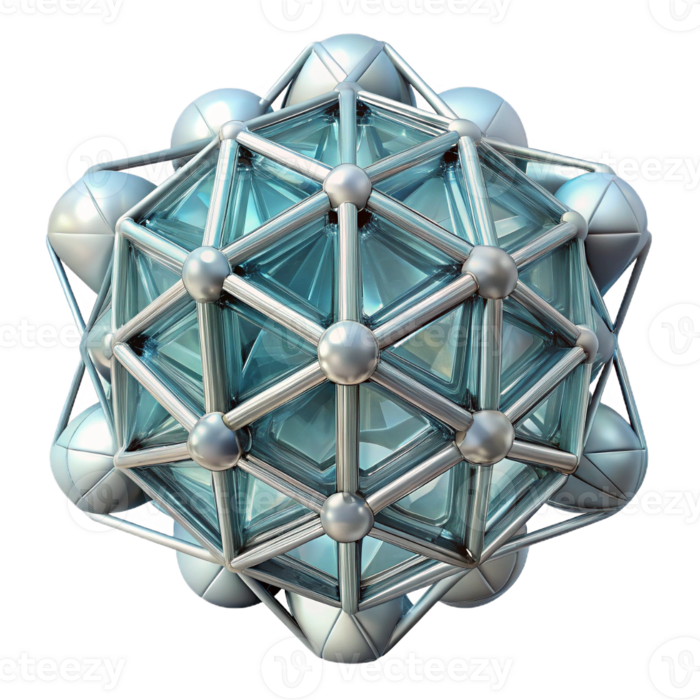 vibrant classic A Network of Crystalline Structures Gro premium png