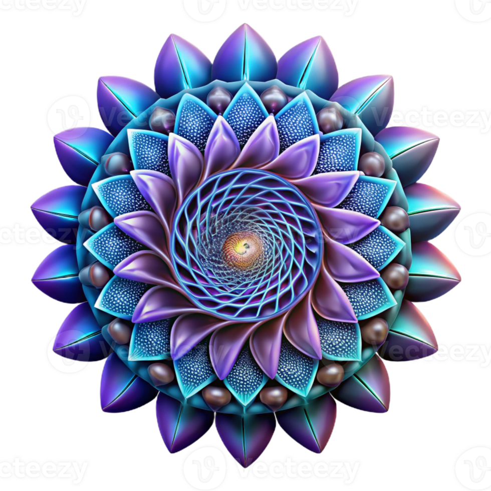 impressive minimalist An Intricate Mandala of Fractal Patterns high quality png