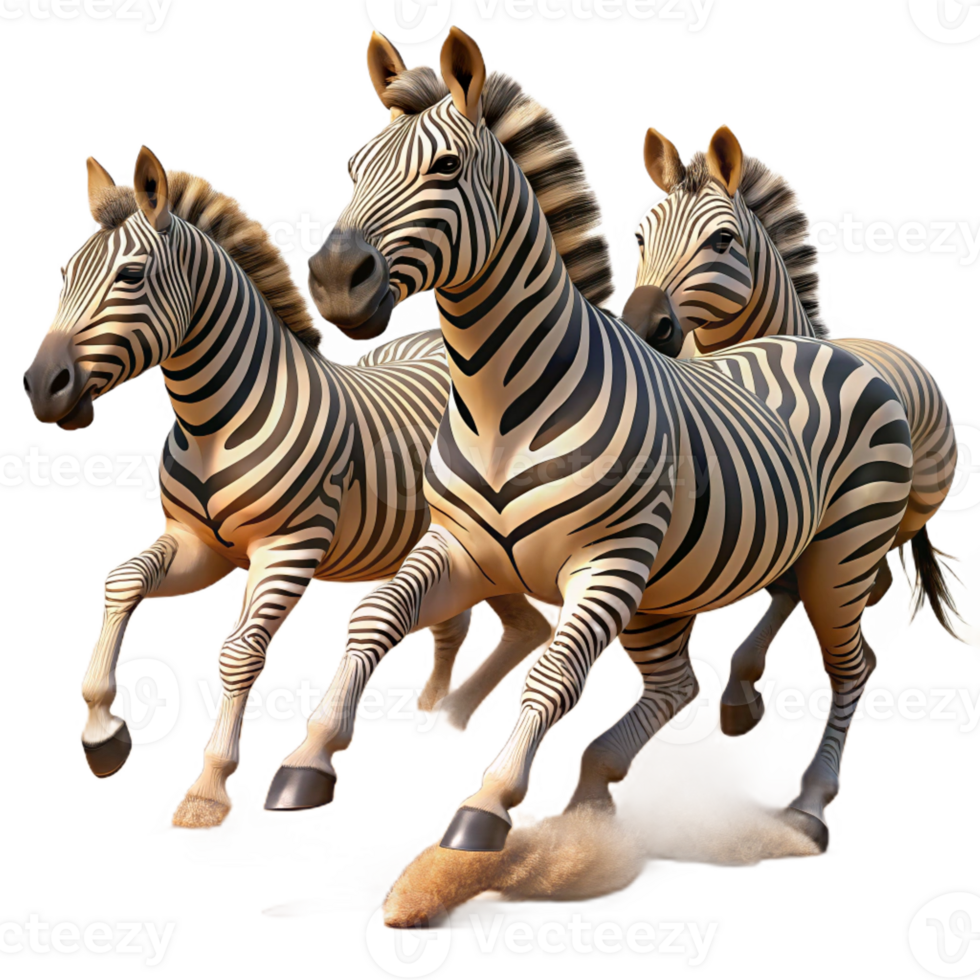 elegant abstract A Herd of Zebras Galloping Across the Af high resolution png