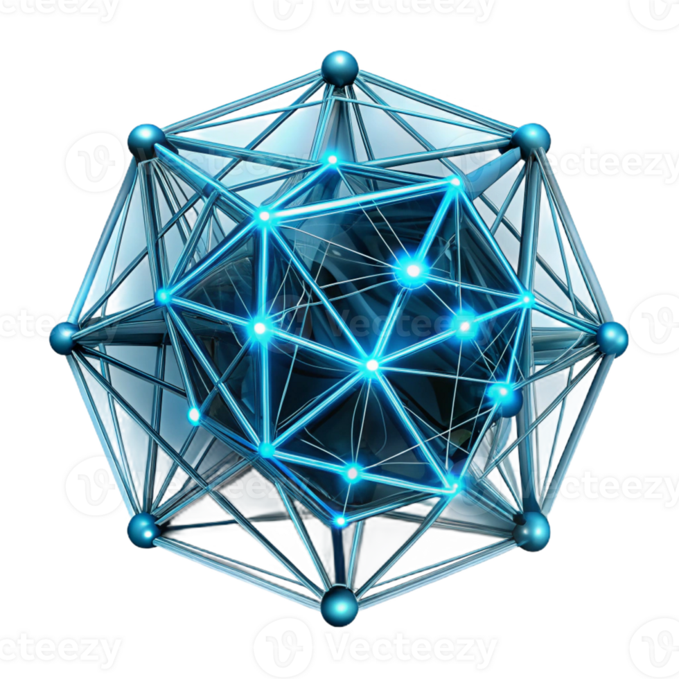 beautiful modern A Network of Intricate Glowing Lines Fo genuine png