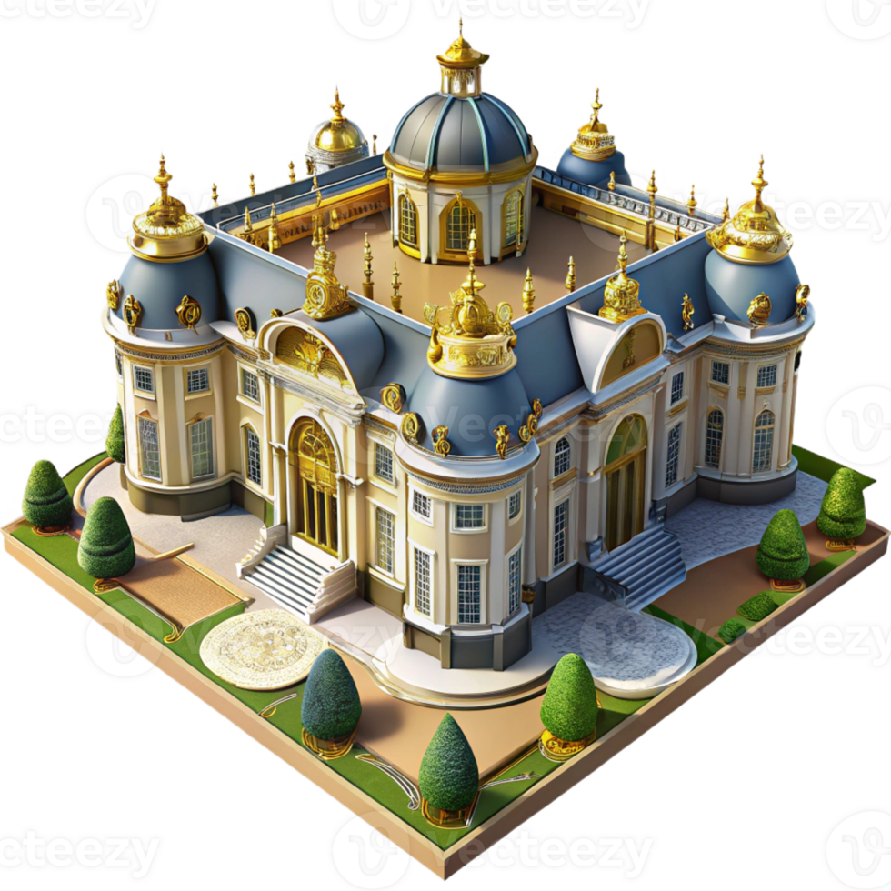 wonderful vintage A Baroque Palace with Ornate Gardens Opul png