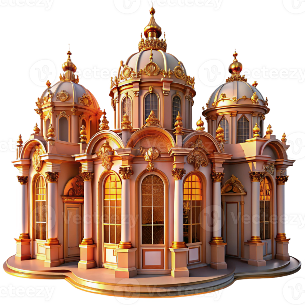 extraordinary classic An Ornate Baroque Palace Golden Hour Li original png