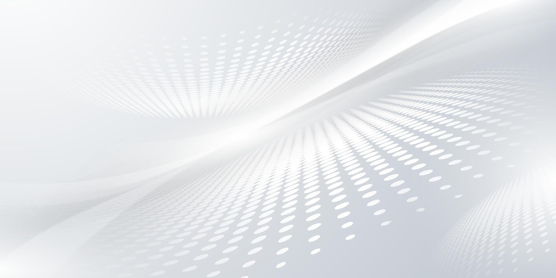 Abstract white background with dots vector