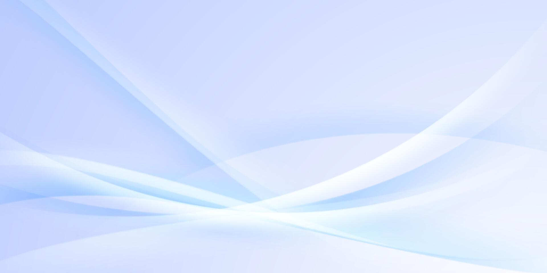 A blue and white abstract background with a curved line vector