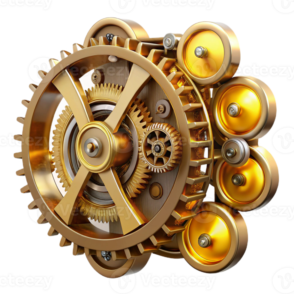 dramatic abstract A Highly Detailed Intricate Clockwork Me detailed png