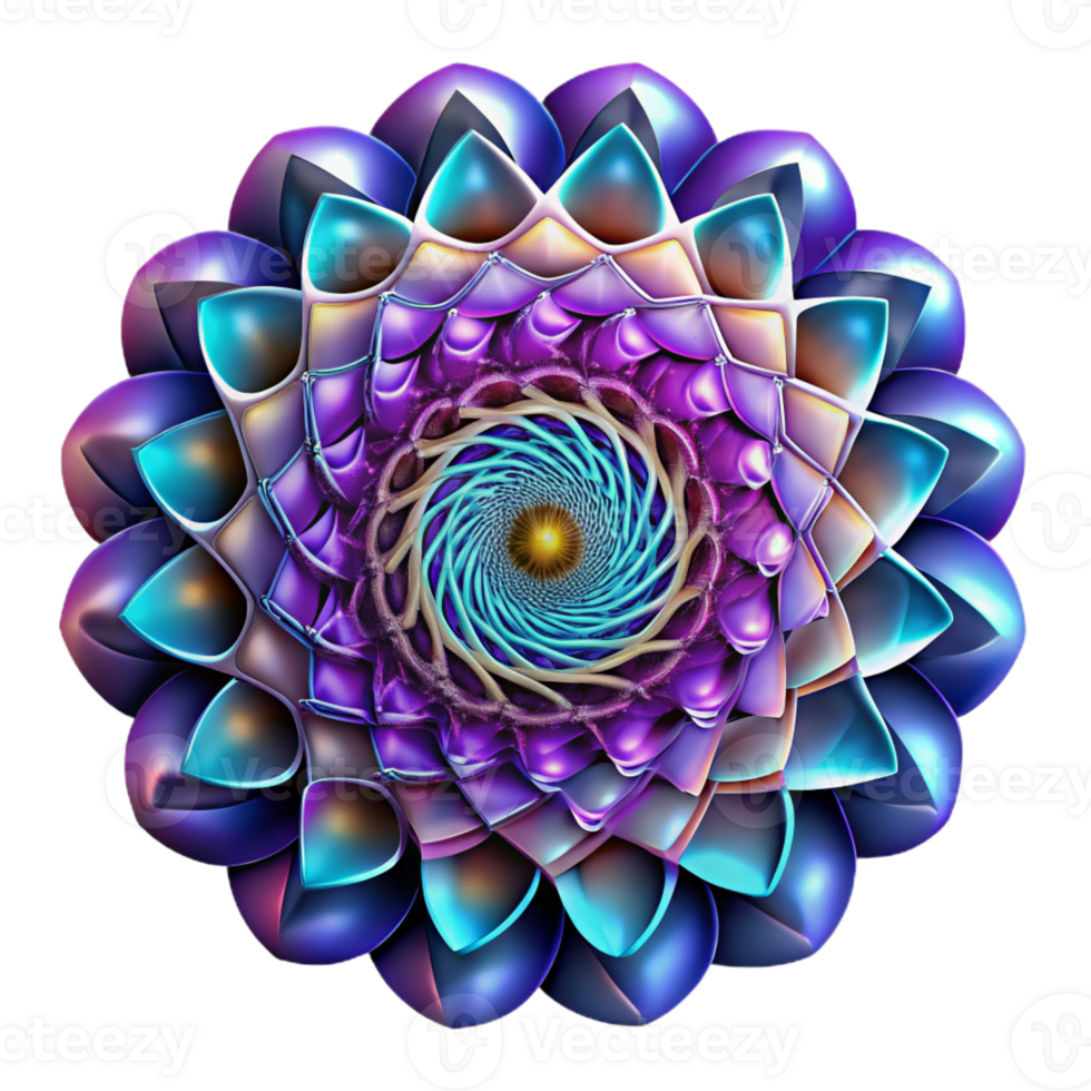 wonderful rustic An Intricate Mandala of Fractal Patterns professional png