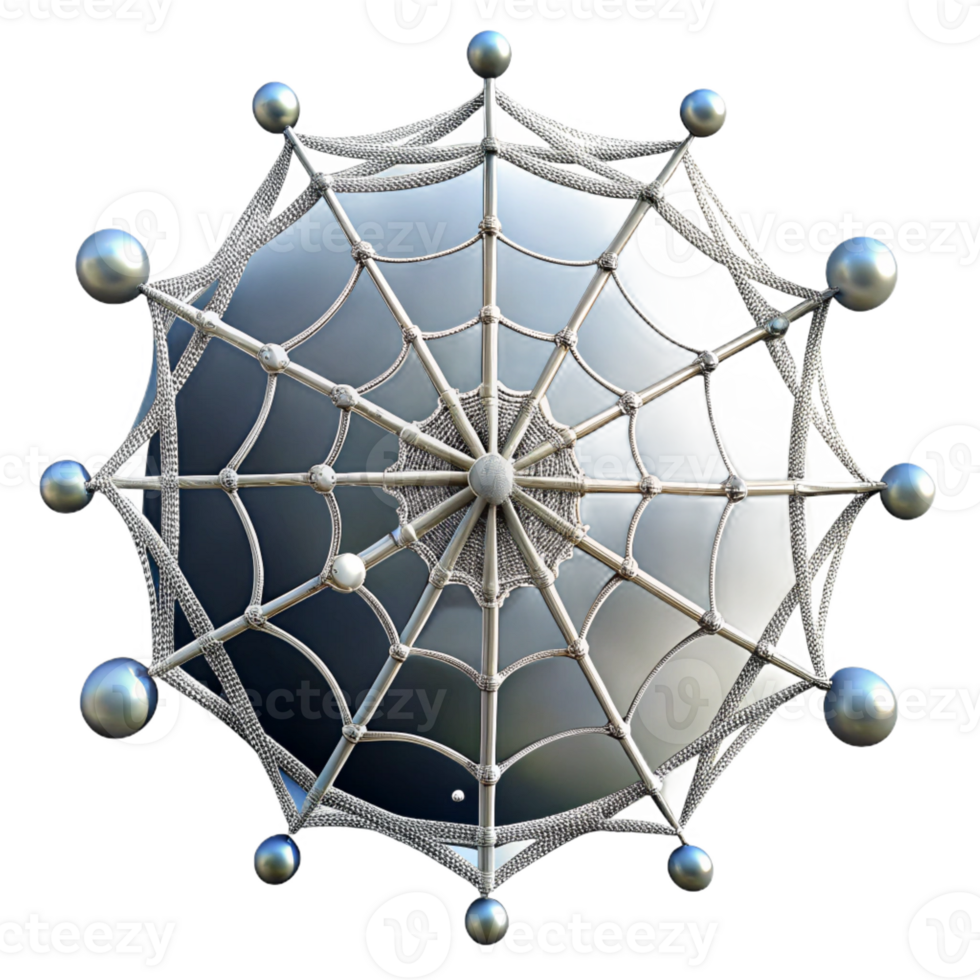 dramatic classic A Close Up of a Spider Web Covered in D detailed png