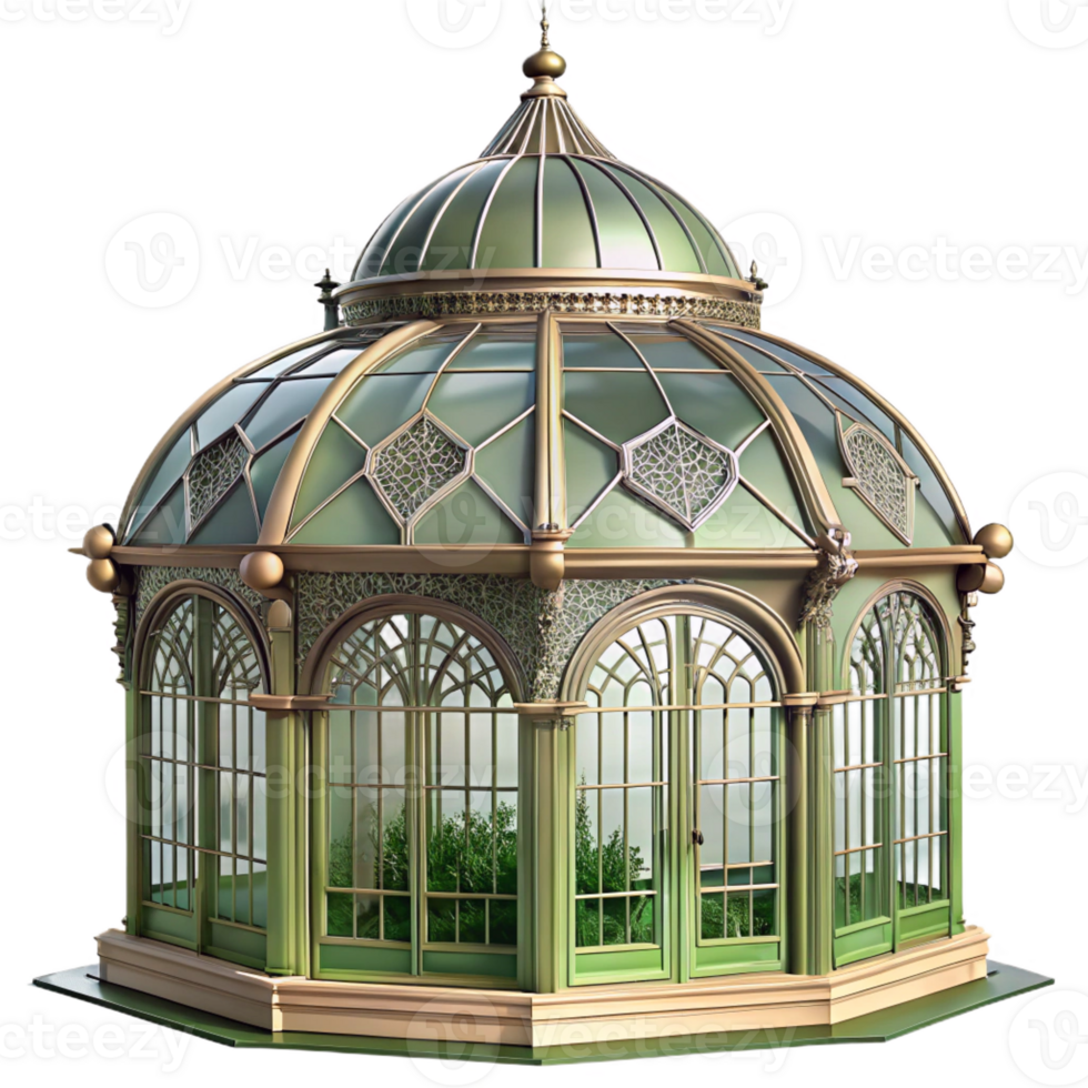 impressive artistic An Intricate Victorian Greenhouse Wrough premium png