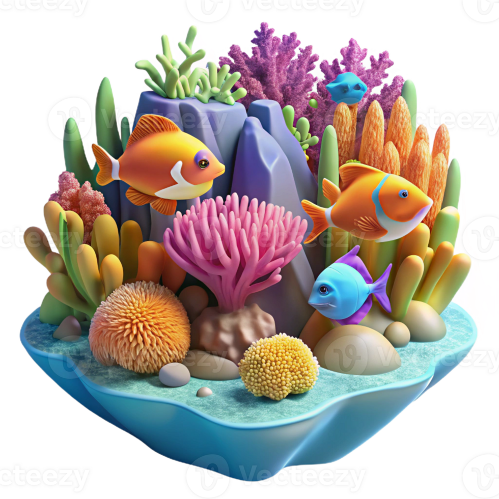 beautiful rustic A Vibrant Coral Reef Teeming with Colorfu professional png