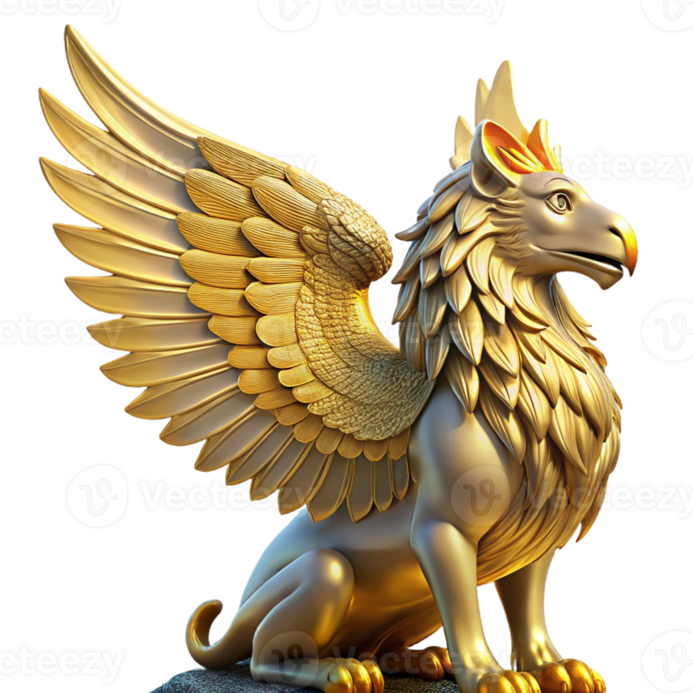 extraordinary rustic A Majestic Griffin Perched Atop Mount Oly authentic png