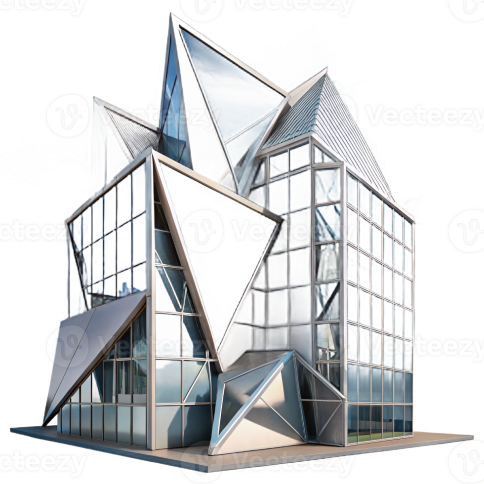 wonderful creative Deconstructivist Office Building Fragment high resolution png
