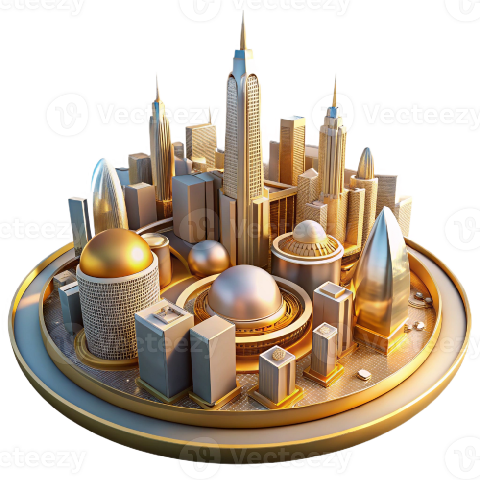 wonderful classic A Sprawling Futuristic Metropolis Bui premium png