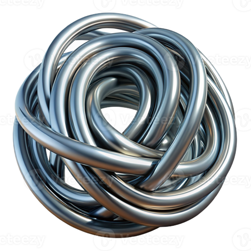 impressive artistic A Labyrinth of Intertwining Metallic Wire exclusive png