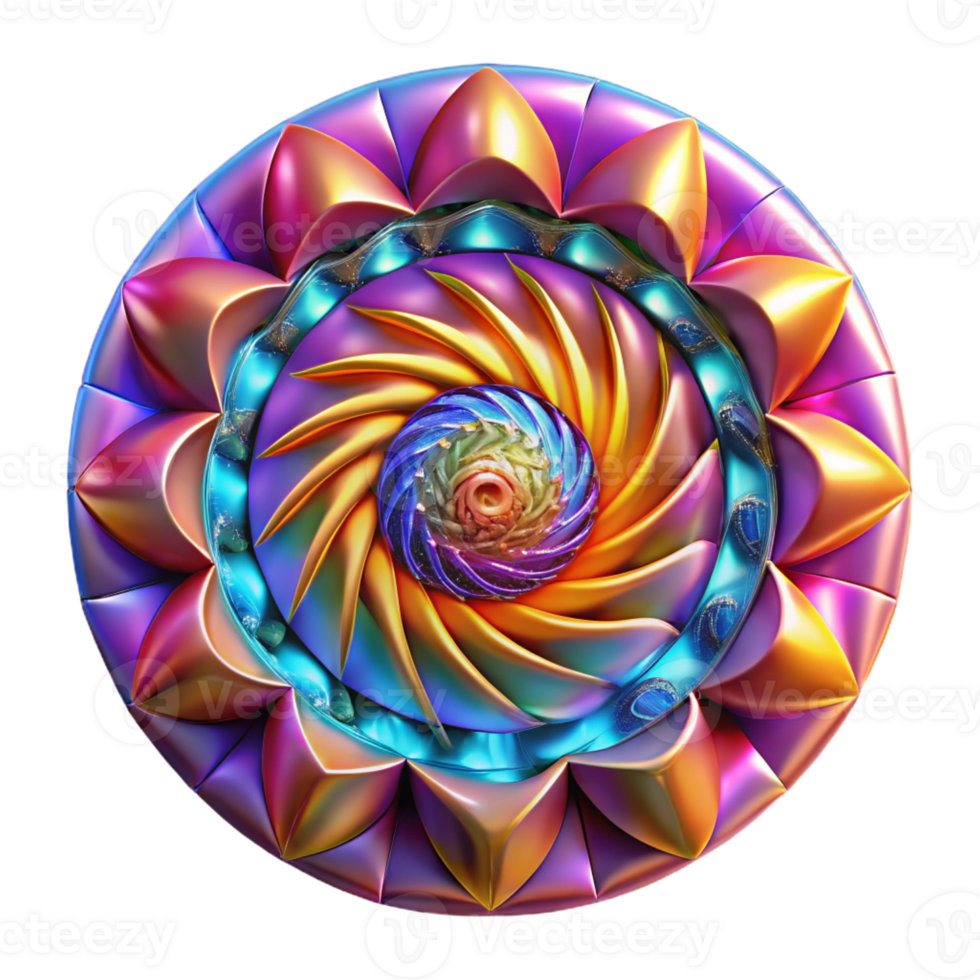 dramatic rustic A Kaleidoscope of Swirling Colors and Geo premium png