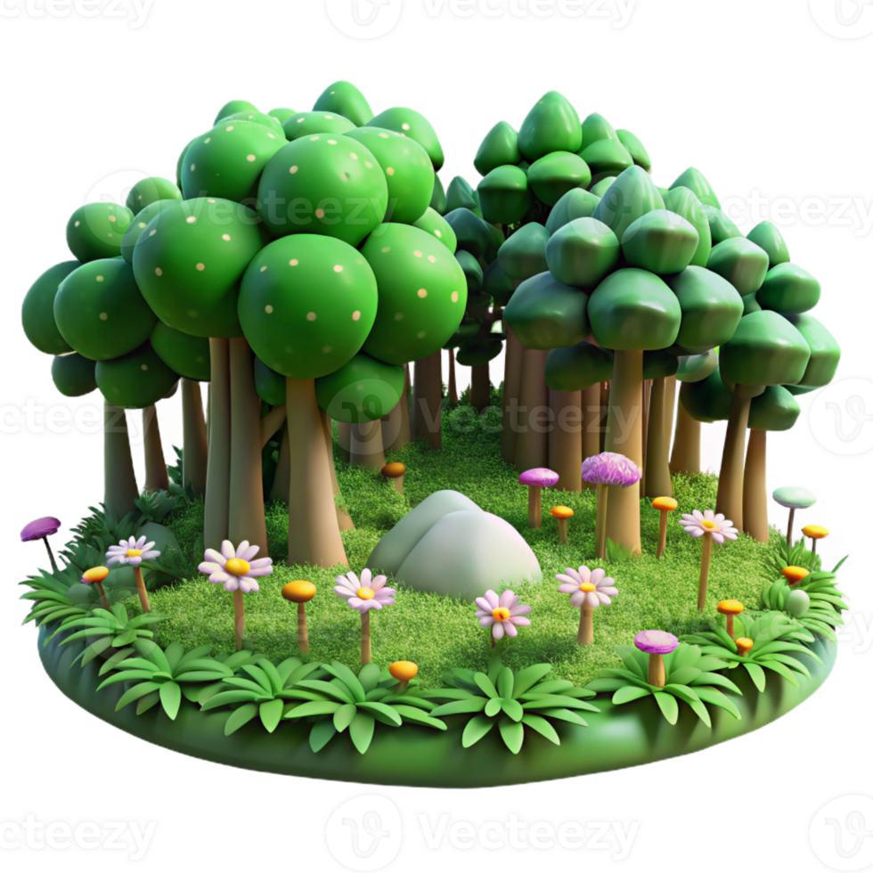 extraordinary minimalist A Lush Green Forest Floor Carpeted With high quality png
