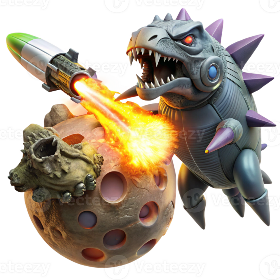 impressive contemporary A Spaceship Battling a Giant Space Creat original png