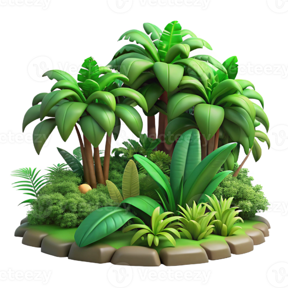 stunning creative A Lush Green Jungle Dense Vegetation Tr original png