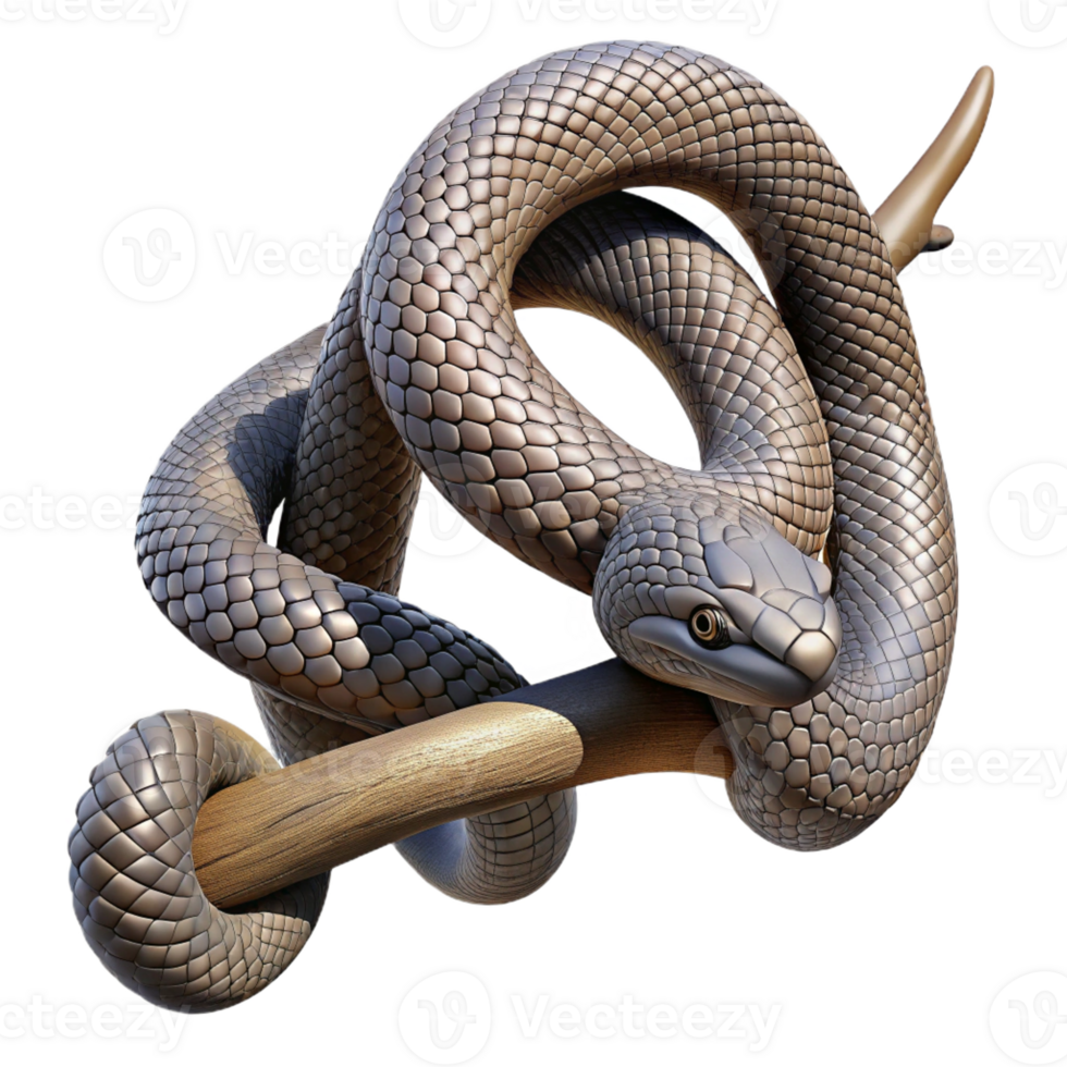 extraordinary modern A Slithering Snake Coiled Around a Branch genuine png