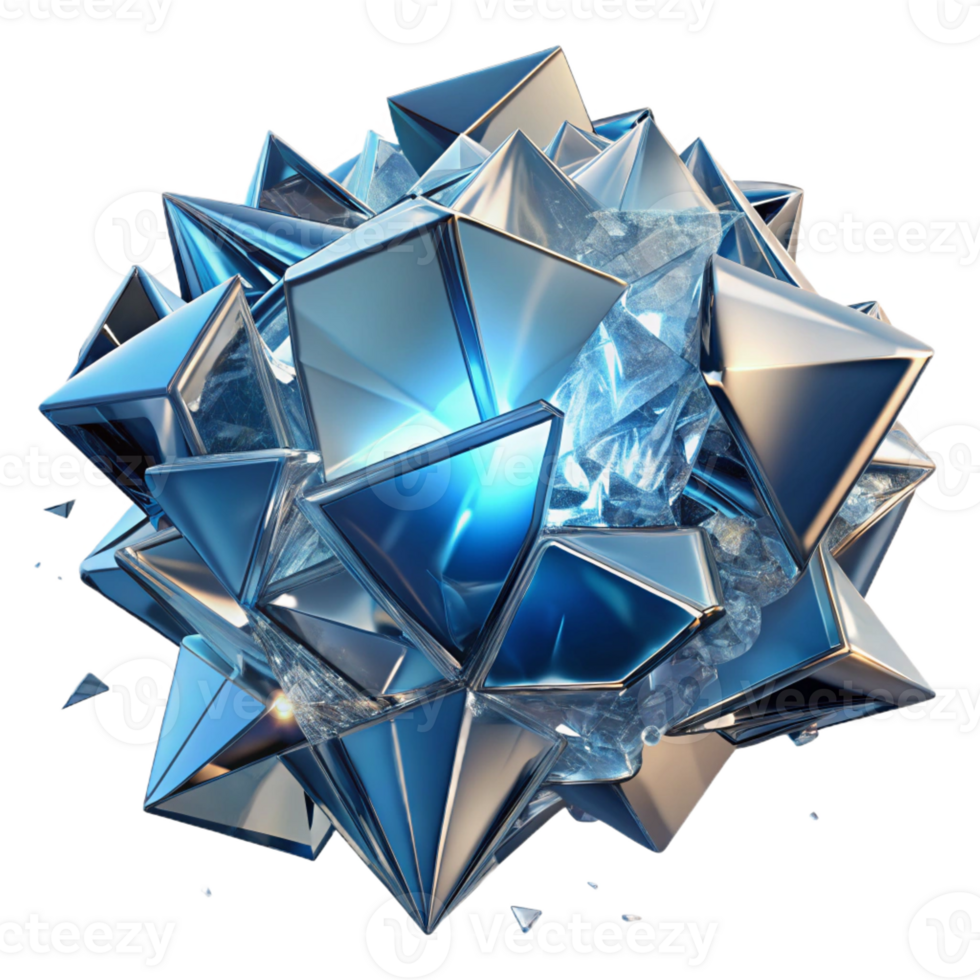 dramatic artistic A Chaotic Composition of Shattered Glass professional png