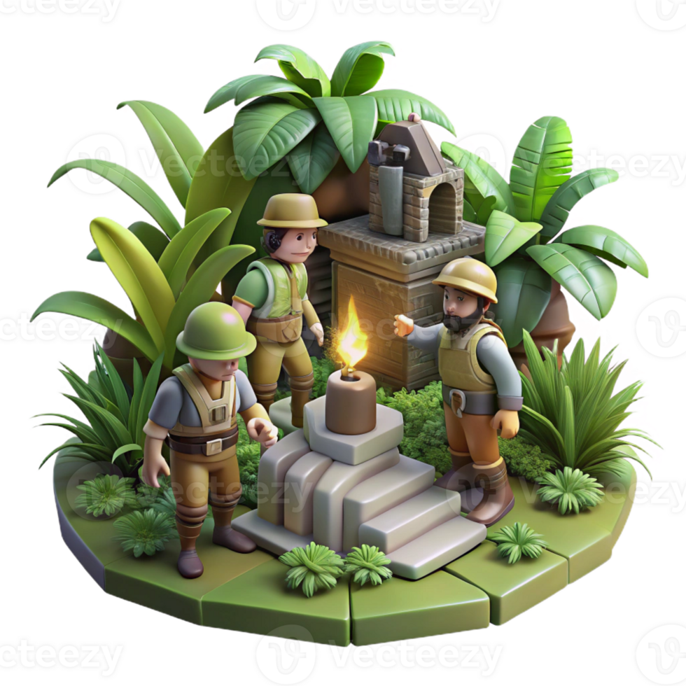 vibrant creative Steampunk Explorers a New Discovery authentic png