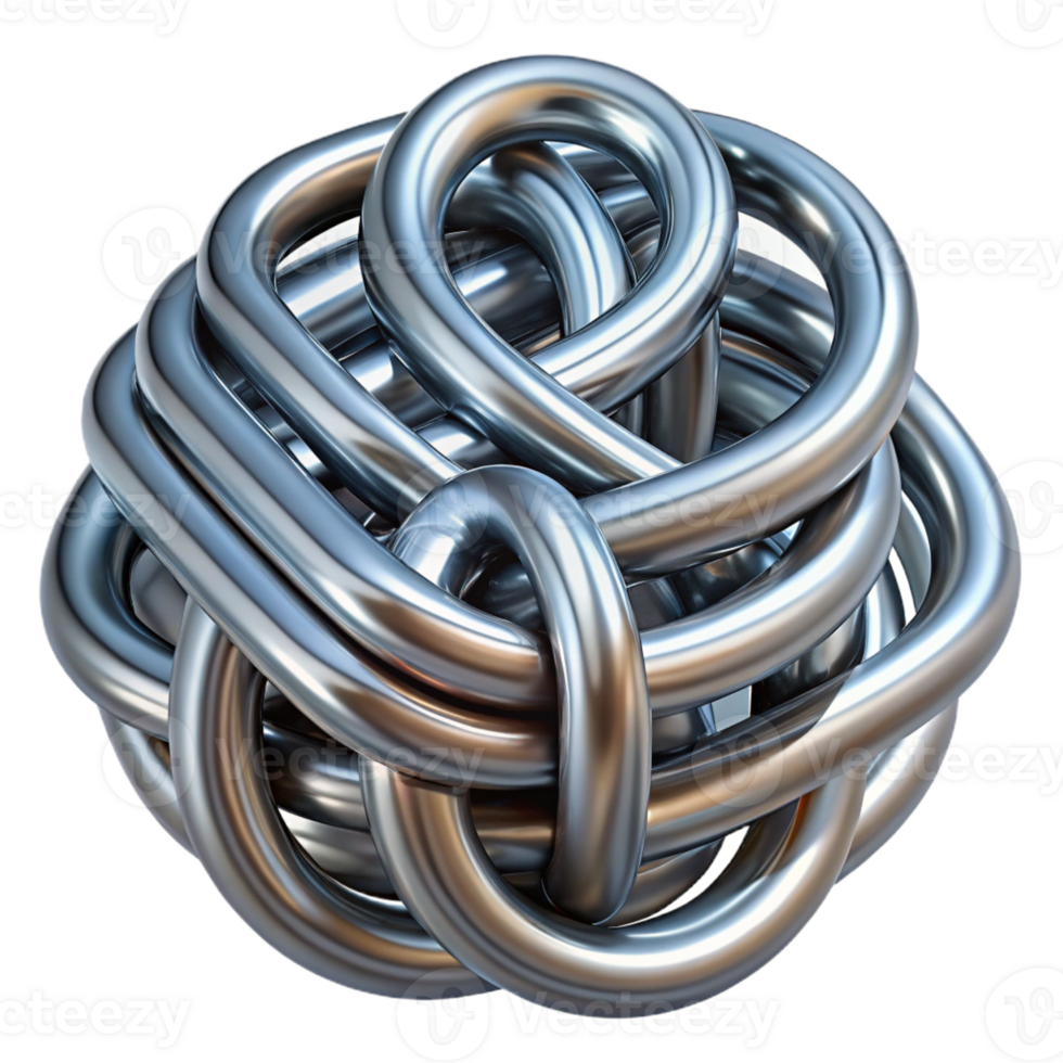 magnificent minimalist A Labyrinth of Intertwining Metallic Wire original png