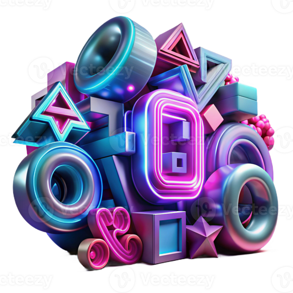 wonderful abstract Chaotic Alphanumeric Jumble authentic png