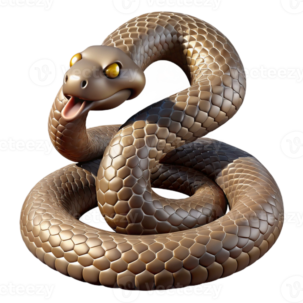 wonderful contemporary A Coiled Rattlesnake Scales Glistening M 4K png