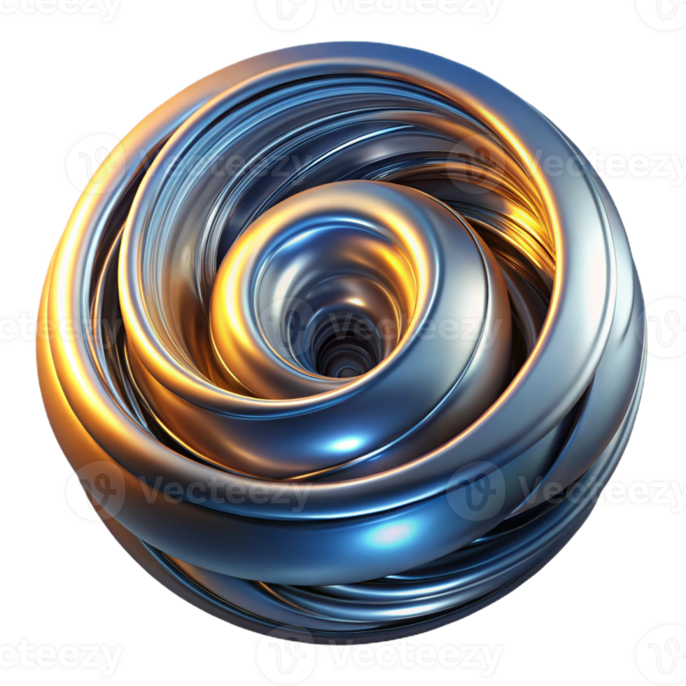 stunning rustic A Swirling Vortex of Liquid Metal Illumi premium png
