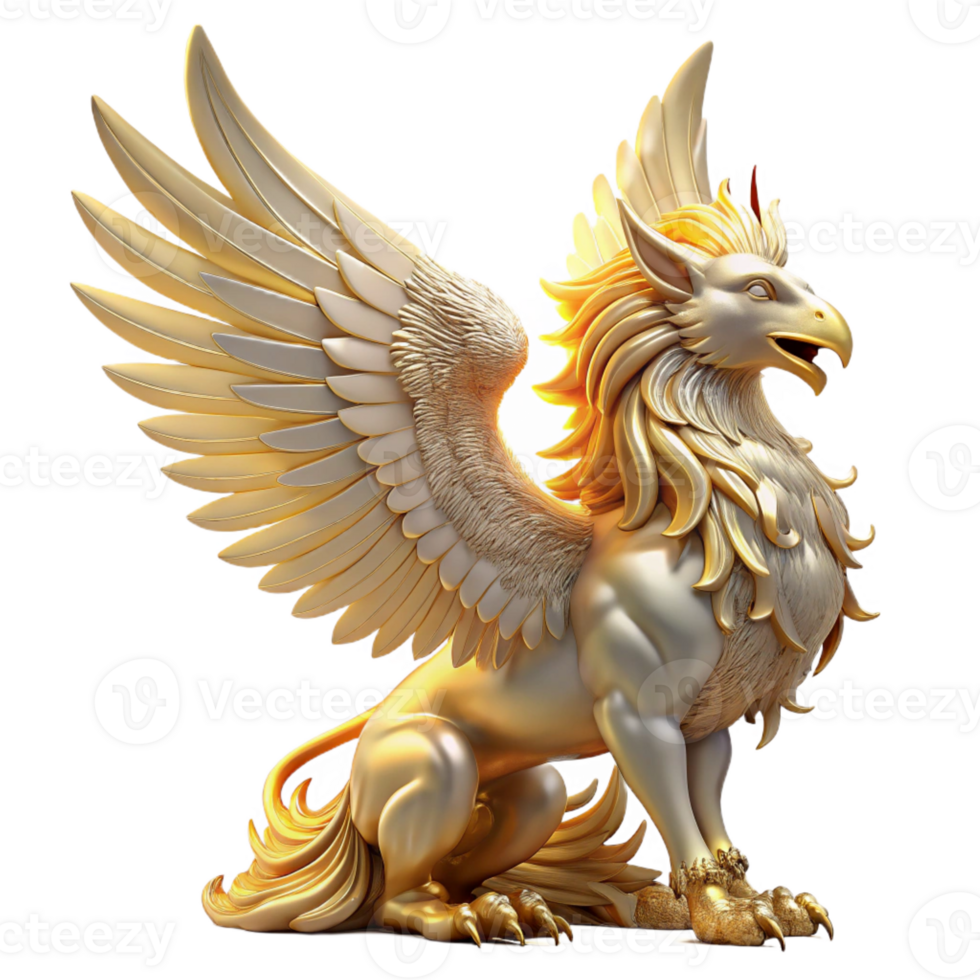 beautiful classic A Majestic Griffin Perched Atop Mount Oly exclusive png