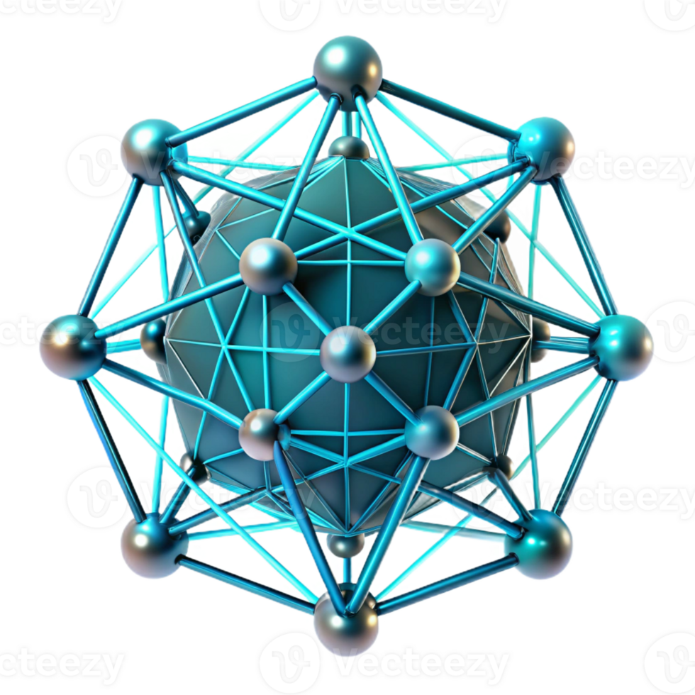 wonderful artistic A Network of Glowing Lines Forming a Com original png