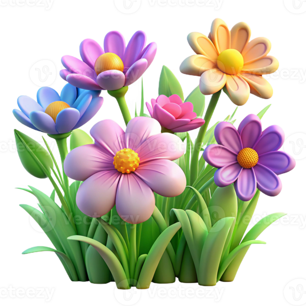 magnificent classic A Field of Wildflowers Swaying in the Bre high quality png