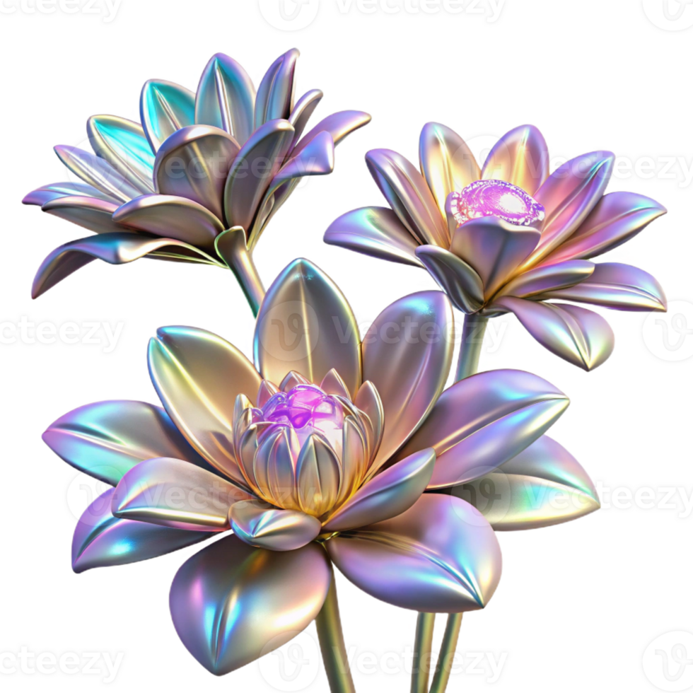 elegant classic A Field of Blooming Fractal Flowers With original png