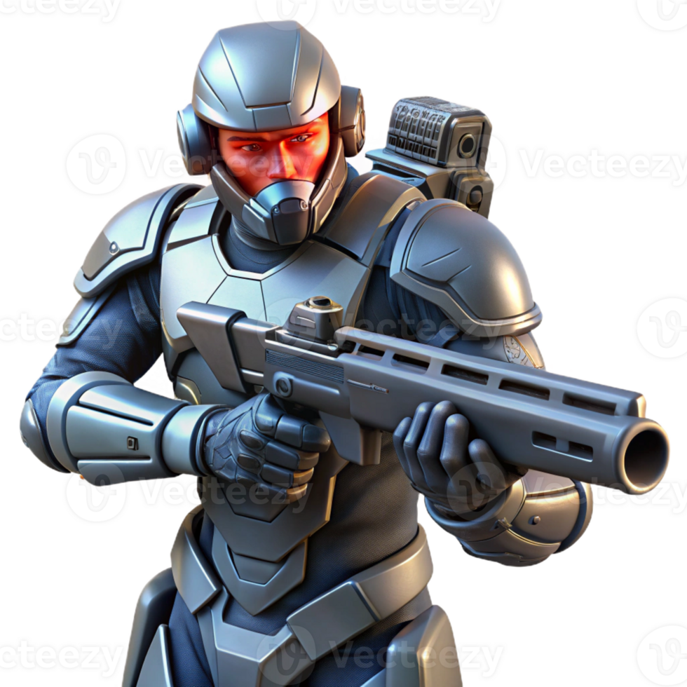 wonderful traditional A Futuristic Soldier Wearing Advanced P detailed png