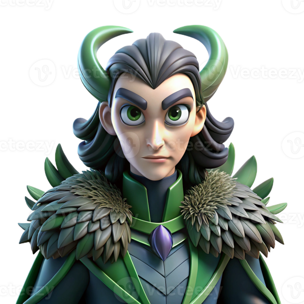 wonderful vintage Loki's Raven Transformation authentic png